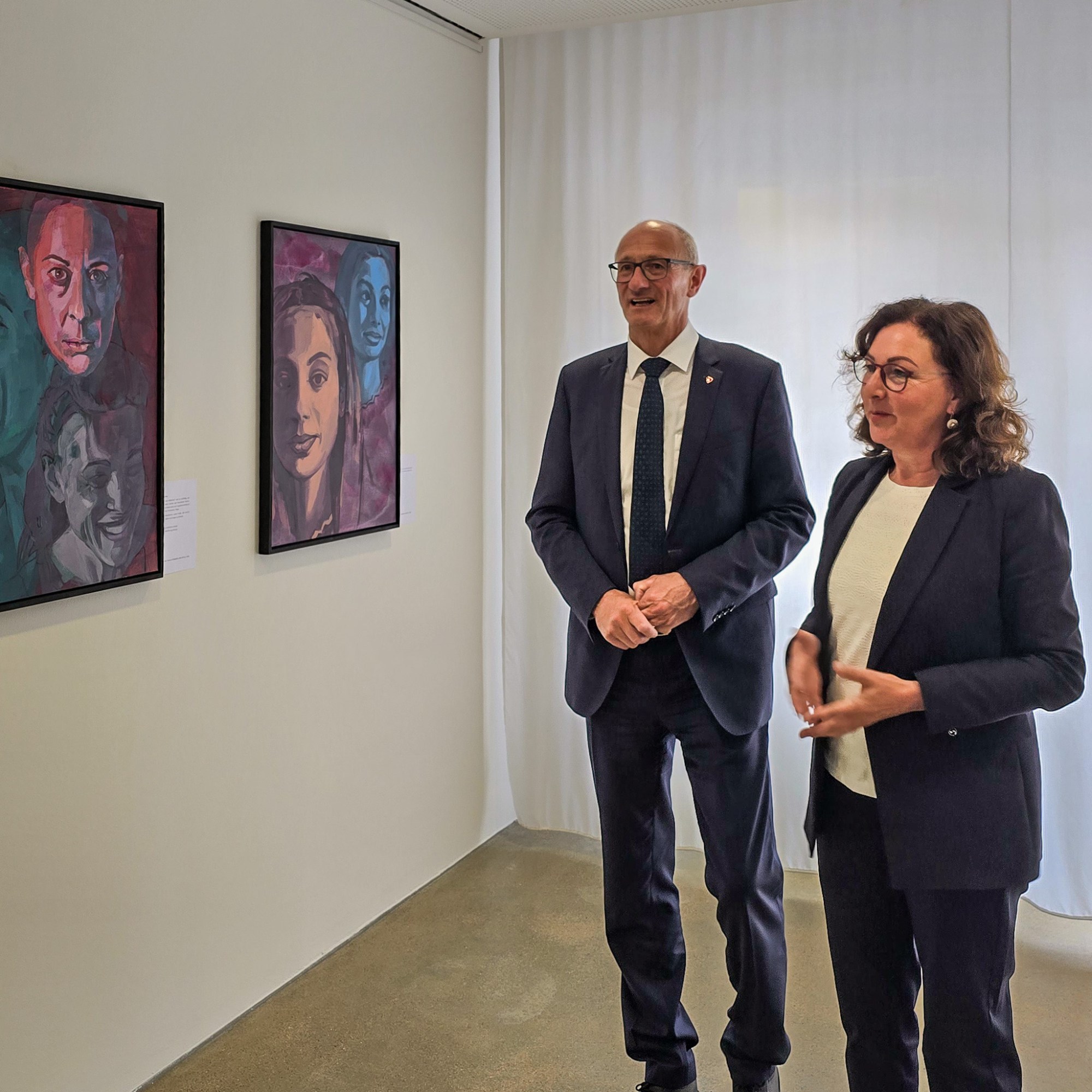 Veronika Kolp mit Landeshauptmann Anton Mattle