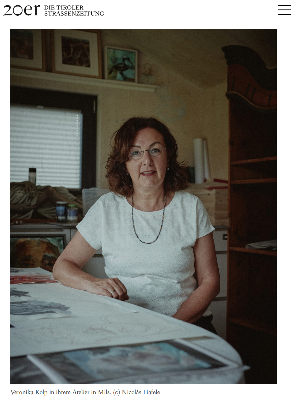 Zeitungsbericht über Veronika Kolp