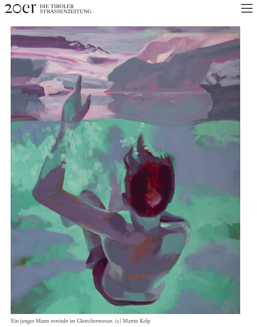 Zeitungsbericht über Veronika Kolp