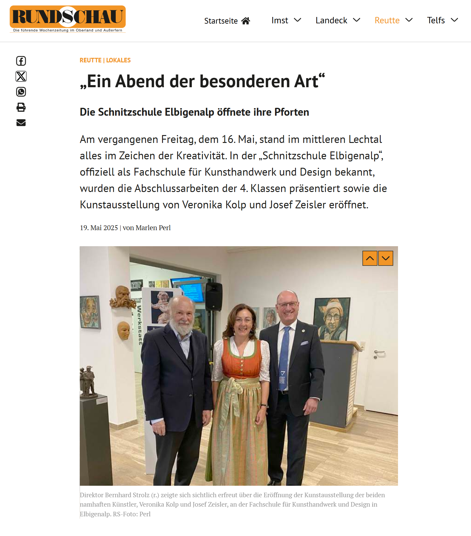 Bericht über Veronika Kolp