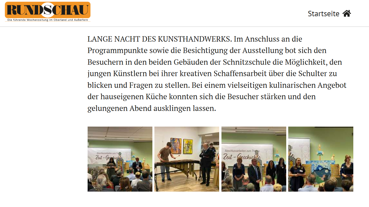 Zeitungsbericht über Veronika Kolp